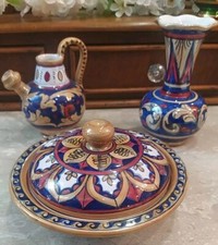 Tris In  Ceramica Maiolicata Gualdo Tadino.