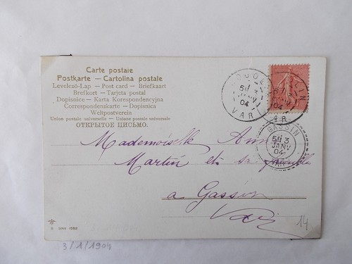 Carte postale cachet cogolin - carte, postale.cachet