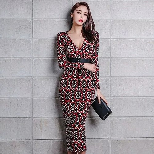 Elegante vestito abito tubino