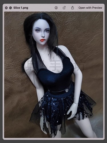 Modellino vestito nero