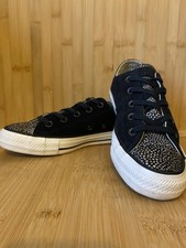 Converse Chuck Taylor All Star capelli di cavallo bassi neri taglia 4