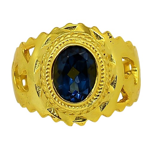 Anello tanzanite placcato oro - tanzanite,