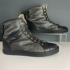 Hi-top/stivale donna Hogan Rebel - grigio - taglia 7,5/40,5 con fodera in pelle di pecora