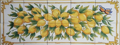 Pannello decorato mano - pannello,