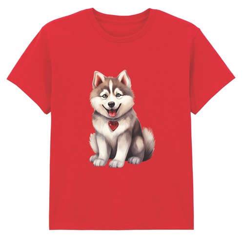 Maglietta carina husky - carina,