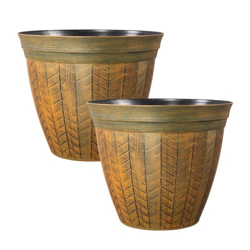 2pz vaso per - piante, rotondo