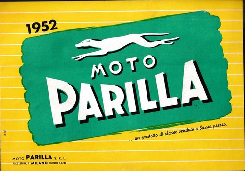 Moto parilla catalogo 1952 - parilla,