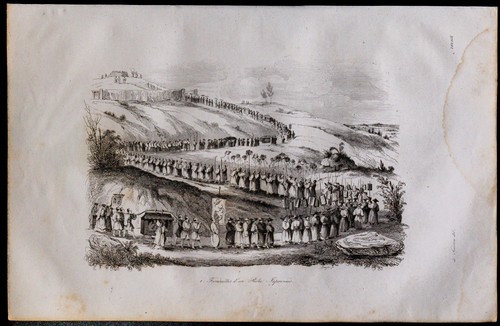 1835 giappone funeral - giappone, un