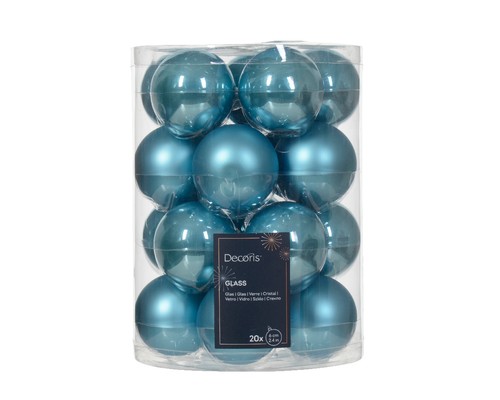 Palline natale 6cm vetro - 20,