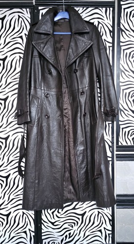 Cappotto trench vera pelle - in,