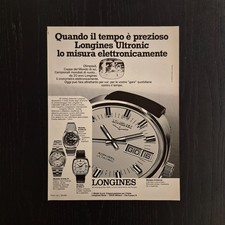 1973 Longines Ultronic - Original AD Advertising Pubblicità Vintage