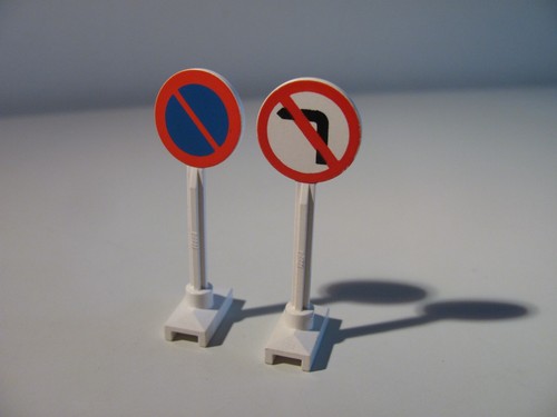 Lego vintage road sign - lego,