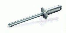 Rivetti Ciechi D 2,4 x 4 - 12mm, Acciaio/Alluminio, Testa Piatta, Rivetto Cieco