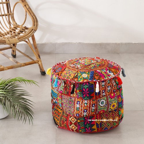 Indiano pouf poggiapiedi - pouf,