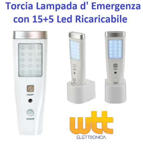 Lampada emergenza ricaricabile - lampada,