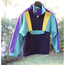 PILE VINTAGE donna anni '80  tg.40/42 it. circa Colmar multicolore