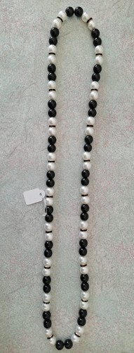 Collana lunga perle bianche - perle,