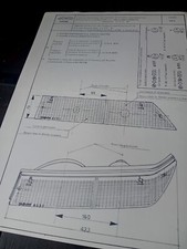 SCHEDA OMOLOGAZIONE FANALINO FRECCIA ANT FERRARI 400 SIEM 8330 8395