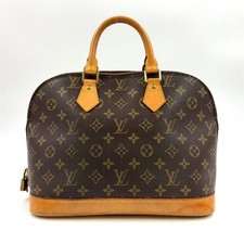 Borsa a mano Louis Vuitton Alma PM monogram in pelle marrone PVC M51130 