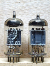 2X: VALVO ECC83 | PHILIPS made