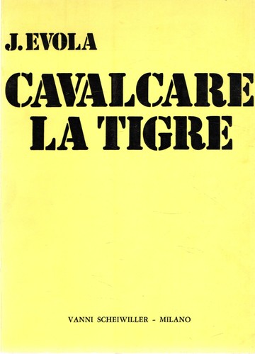 Evola julius cavalcare la - evola,,