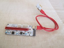 PCI-E 1x to 16x Riser ( GPU Extender ) USB 3.0 - alim. 4pin/6pin/Sata