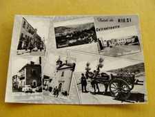 (FG.R27) Saluti da RIESI - VEDUTINE, VIA ROMA, CIRCONVALLAZIONE, LARGO D'ANTONA