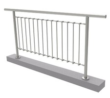 Ringhiere Acciaio Inox Verticale Balaustra Set Balcone Querstäbe V2A