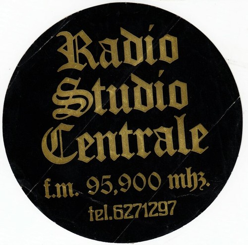 Adesivo radio studio centrale - radio,