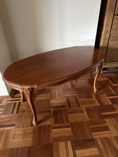 Tavolino rotondo intarsiato
