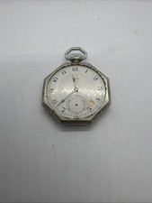 Orologio da tasca antico Recta Solomax Watch Company anni 12 per ricambi o riparazioni