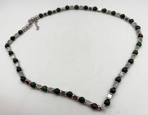 Collana pietre zoisite - pietre,