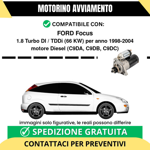 Motorino avviamento ford focus - avviamento,