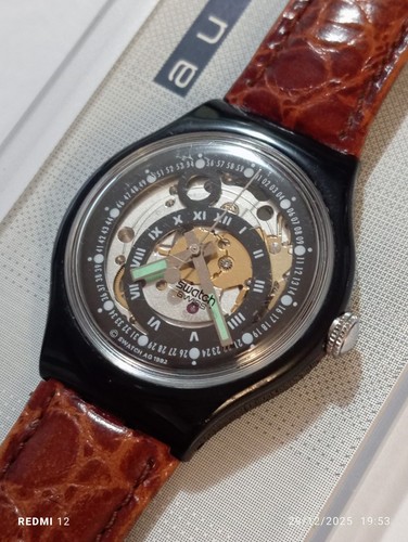 Swatch automatico 1993 black - automatico,