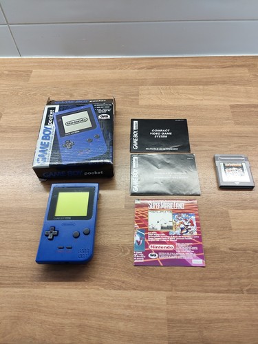 Game boy pocket blu boxato - boy, gig