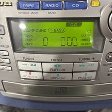 Aiwa CSD-EL33U AM/FM Compact Disc Stereo Radio Cassette Lettore Boombox