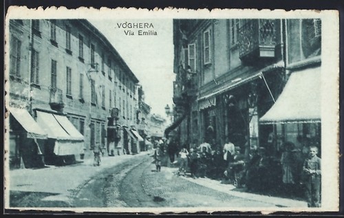 Cartolina voghera via emilia - cartolina, voghera,