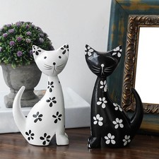 Statua di gatto in legno da 2