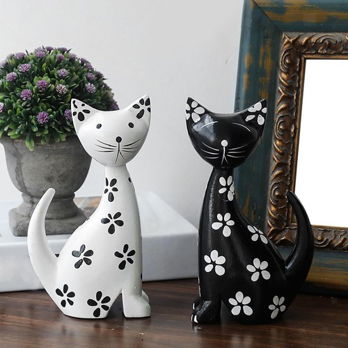 Statua gatto legno - gatto, 2
