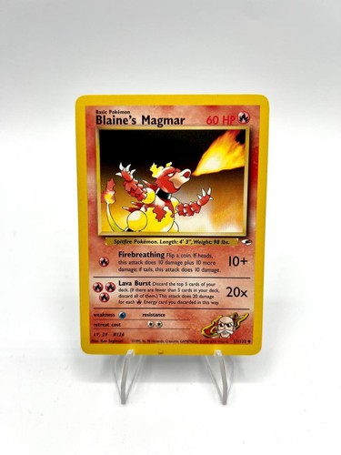 Carta pokemon blaine - carta,