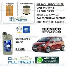 TAGLIANDO 2 FILTRI E 6LT OLIO
