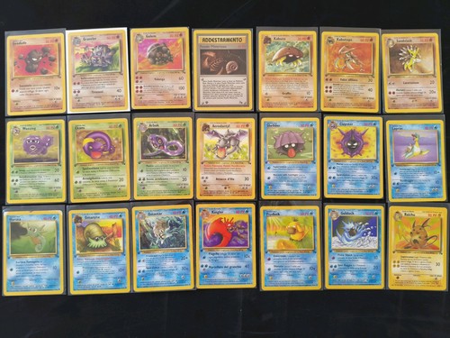 Lotto carte pokémon - carte, fossil