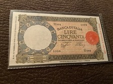 Italia regno banconota 50