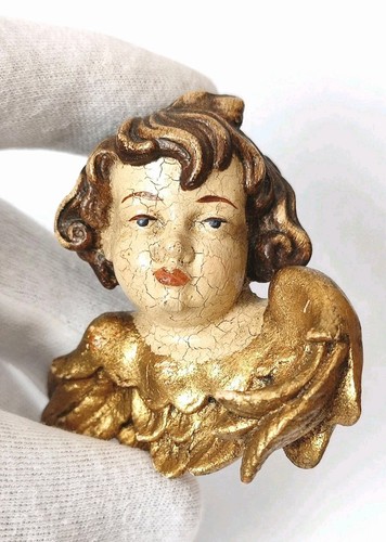 Antica statuina angelo putti