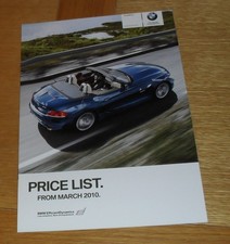 Brochure guida prezzi BMW Z4