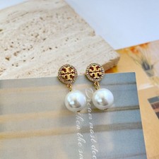Borchie zirconi perla oro - borchie,