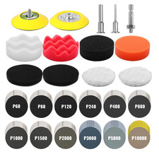 Kit Rinnova Fari Auto 133 Pezzi - Dischi Abrasivi Da 75 Mm,Kit Lucidatura Fari A