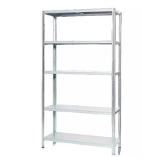 SCAFFALE IN METALLO 5 RIPIANI EASY SYSTEM PORTATA 400 KG 100X40X187 CM