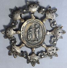 Filigrana argento medaglia Battesimo di Gesù Giovanni Battista San Luigi Gonzaga