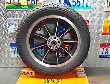 Harley Davidson cerchio ruota posteriore in lega 9 razze originale AMF 16" x 3"